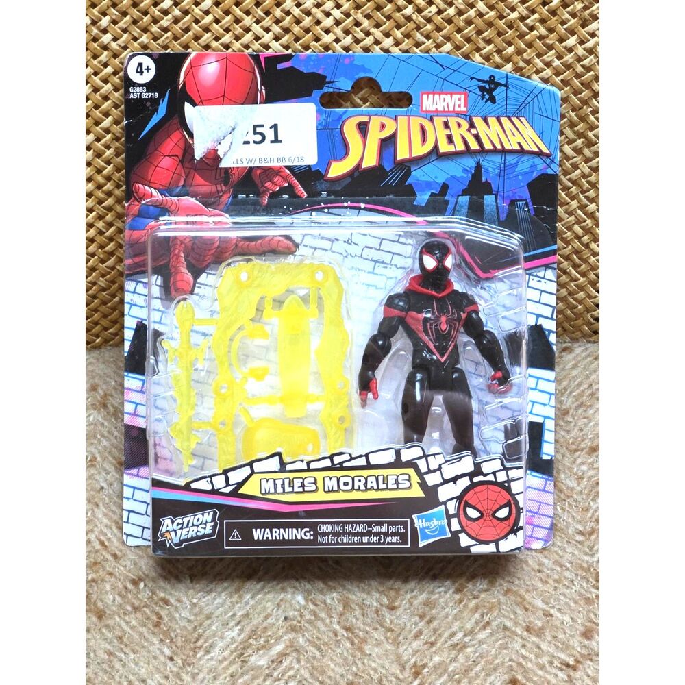 Marvel Spider-Man ActionVerse Miles Morales 4.5" Action Figure Hasbro - Brand Ne